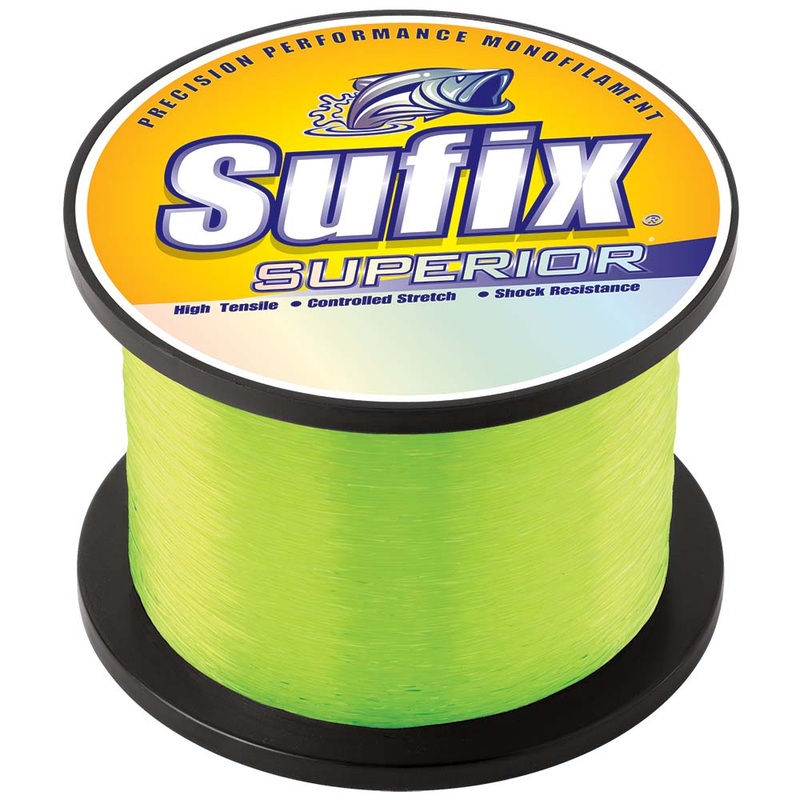 Sufix Superior Hi-Vis Yellow Monofilament – 60lb – 1825 yds – 647-660