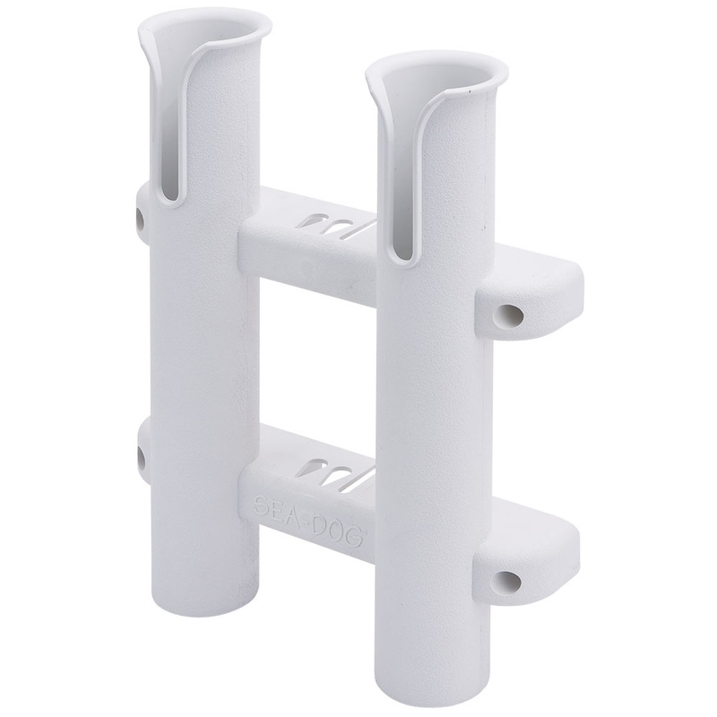Sea-Dog Two Pole Side Mount Rod Storage Rack – White – 325028-1