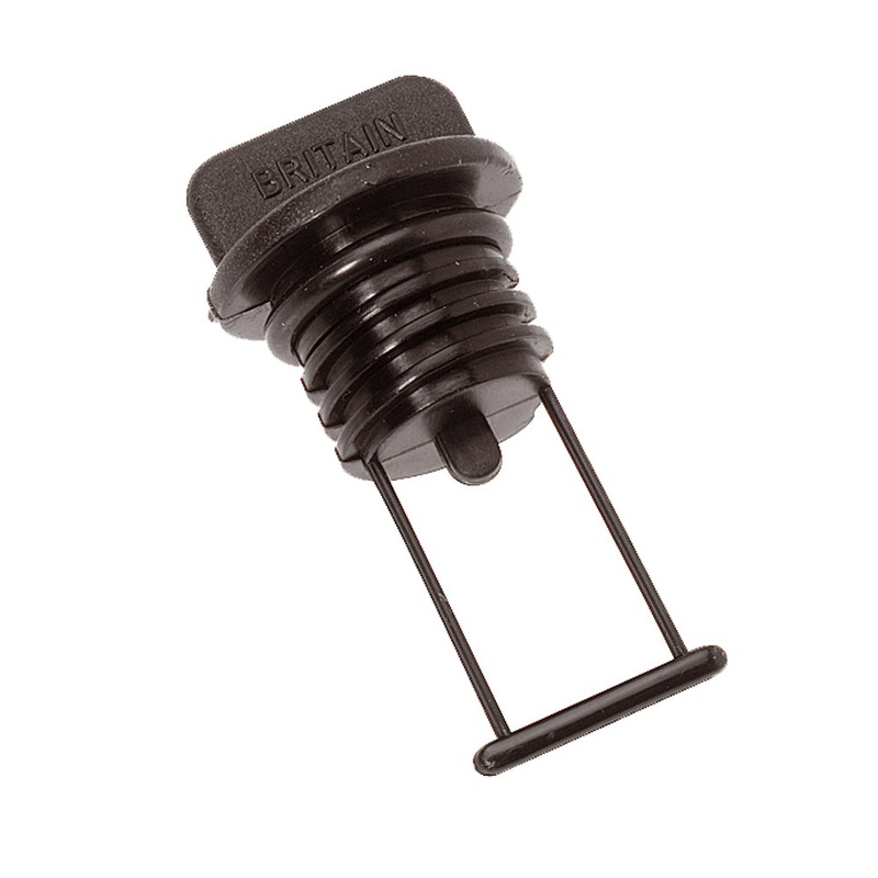 Barton Marine Drain Plug – Black 15mm (19/32) – 42357