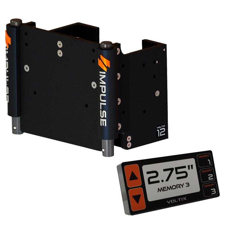 IMPULSE 12 Set Back Electric Jack Plate w/Smart Control – Black Anodized – 75080-B