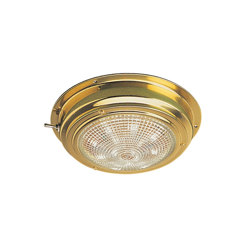 Sea-Dog Brass LED Dome Light – 4 Lens – 400198-1