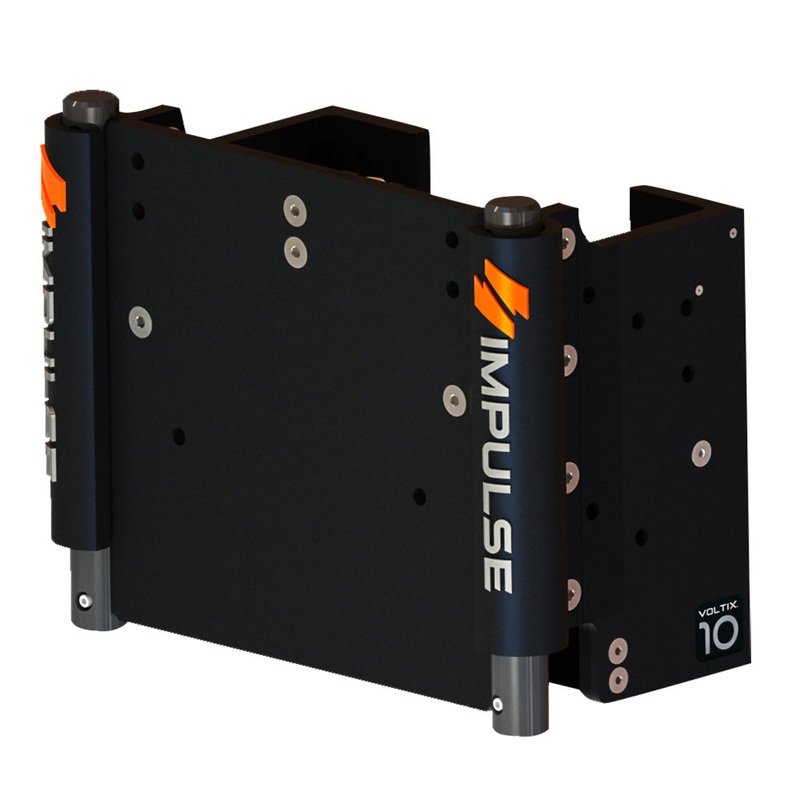 IMPULSE 10 Set Back Electric Jack Plate w/Standard Control – Black Anodize – 75072-B