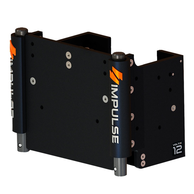 IMPULSE 12 Set Back Electric Jack Plate w/Standard Control – Black Anodize – 75082-B