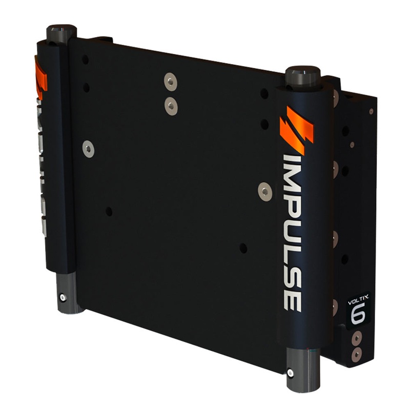 IMPULSE 6 Set Back Electric Jack Plate w/Standard Control – Black Anodize – 75052-B