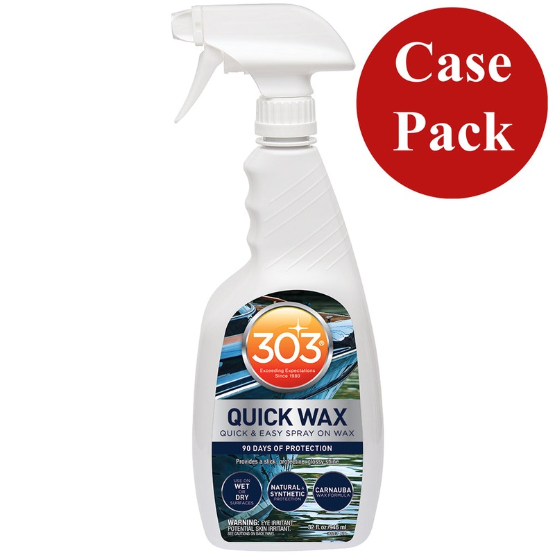 303 Marine Quick Wax with Trigger Sprayer – 32oz *Case of 6* – 30213CASE