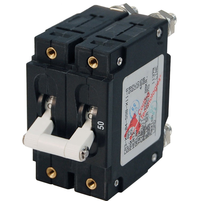 Blue Sea 7251 C-Series Double Pole Circuit Breaker – 50A – 7251