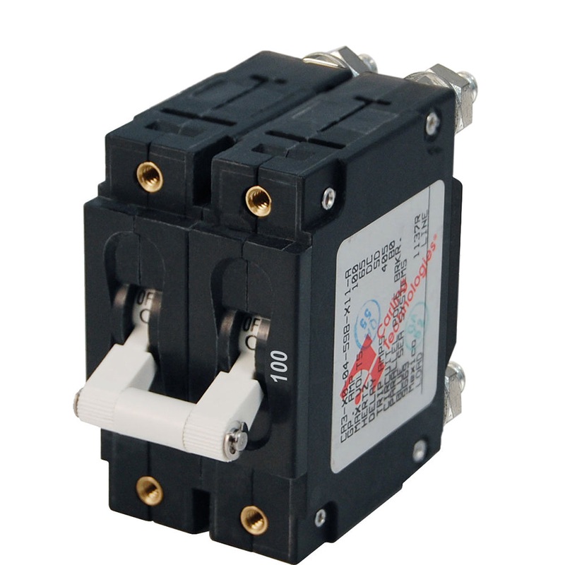 Blue Sea 7258 C-Series Double Pole Circuit Breaker – 100A – 7258