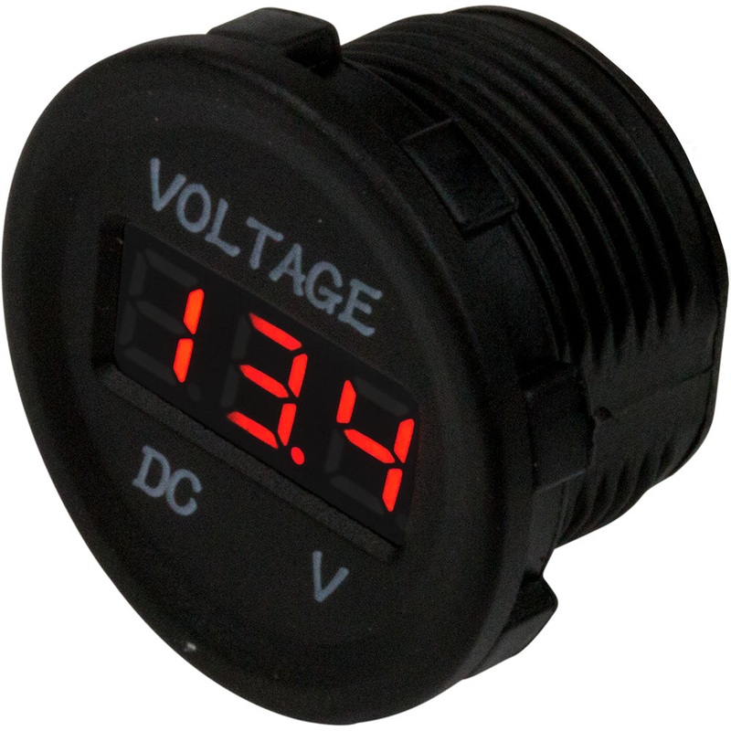 Sea-Dog Round Voltage Meter – 6V-30V – 421615-1