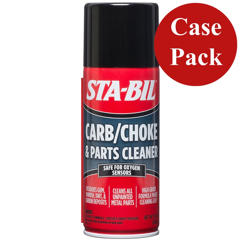 STA-BIL Carb Choke & Parts Cleaner – 12.5oz *Case of 12* – 22005CASE