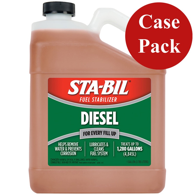 STA-BIL Diesel Formula Fuel Stabilizer & Performance Improver – 1 Gallon *Case of 4* – 22255CASE