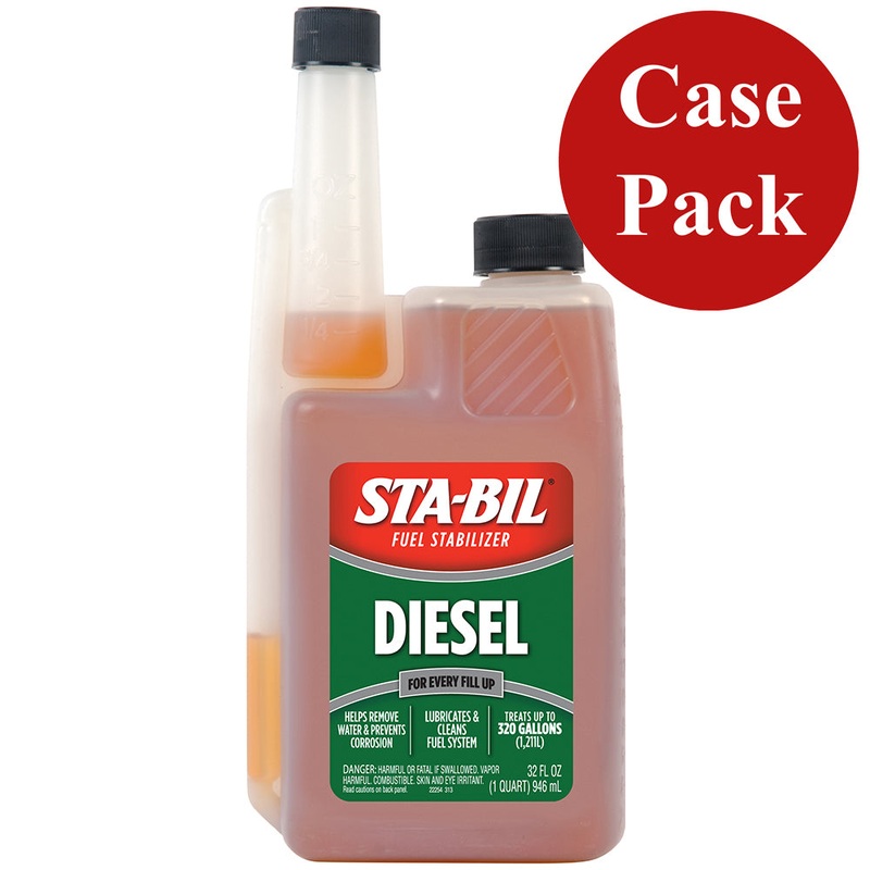 STA-BIL Diesel Formula Fuel Stabilizer & Performance Improver – 32oz *Case of 4* – 22254CASE