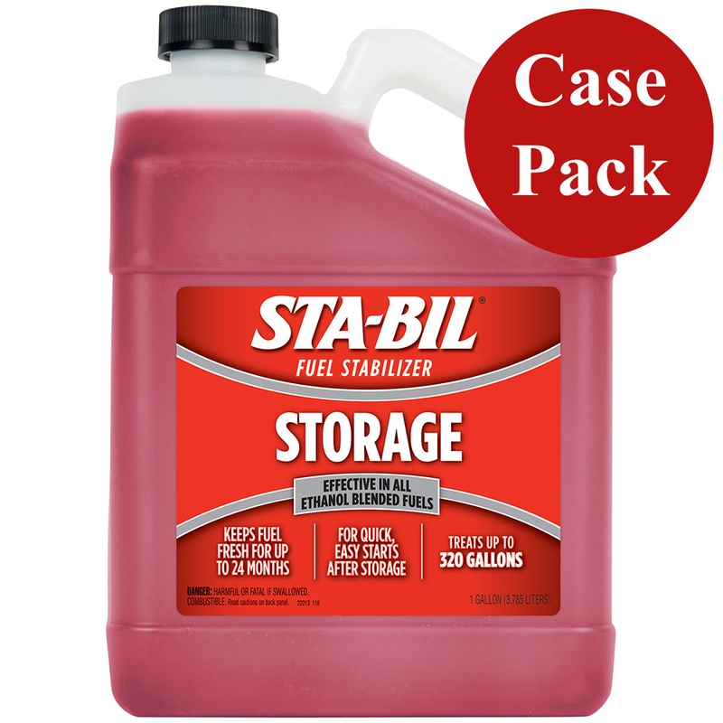 STA-BIL Fuel Stabilizer – 1 Gallon *Case of 4* – 22213CASE