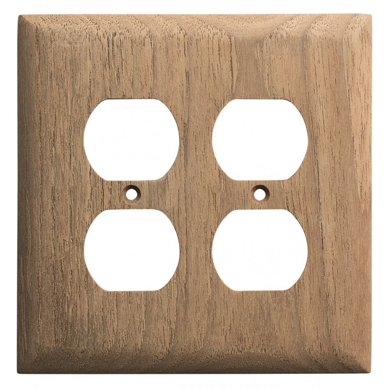 Whitecap Teak 2-Duplex/Receptacle Cover Plate – 60177