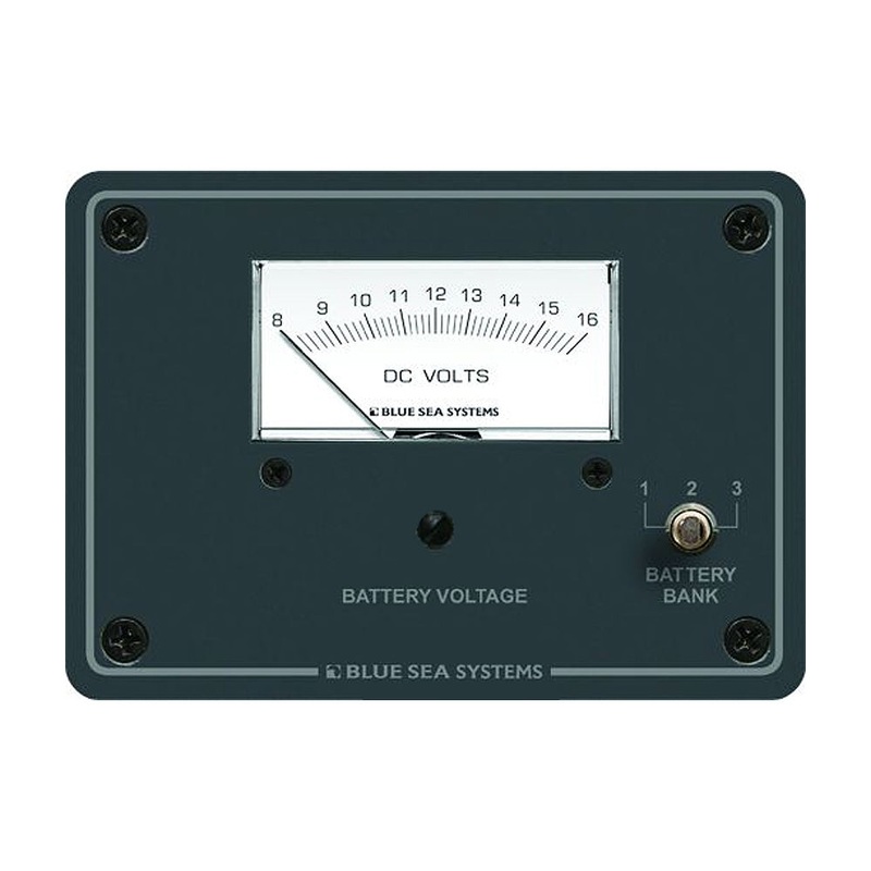 Blue Sea 8015 DC Analog Voltmeter w/Panel – 8015