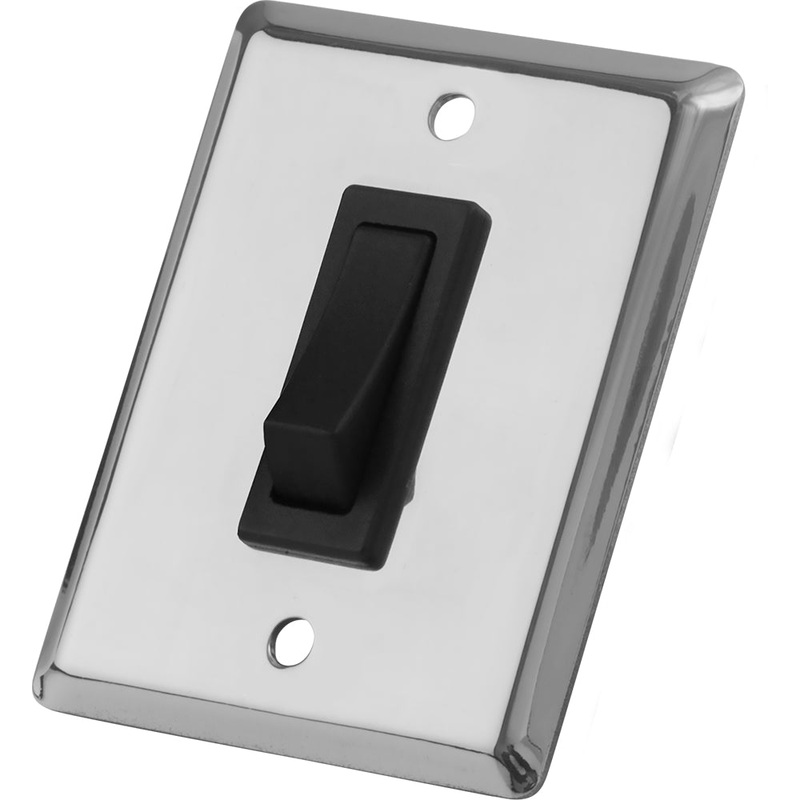 Sea-Dog Single Gang Wall Switch – Stainless Steel – 403010-1