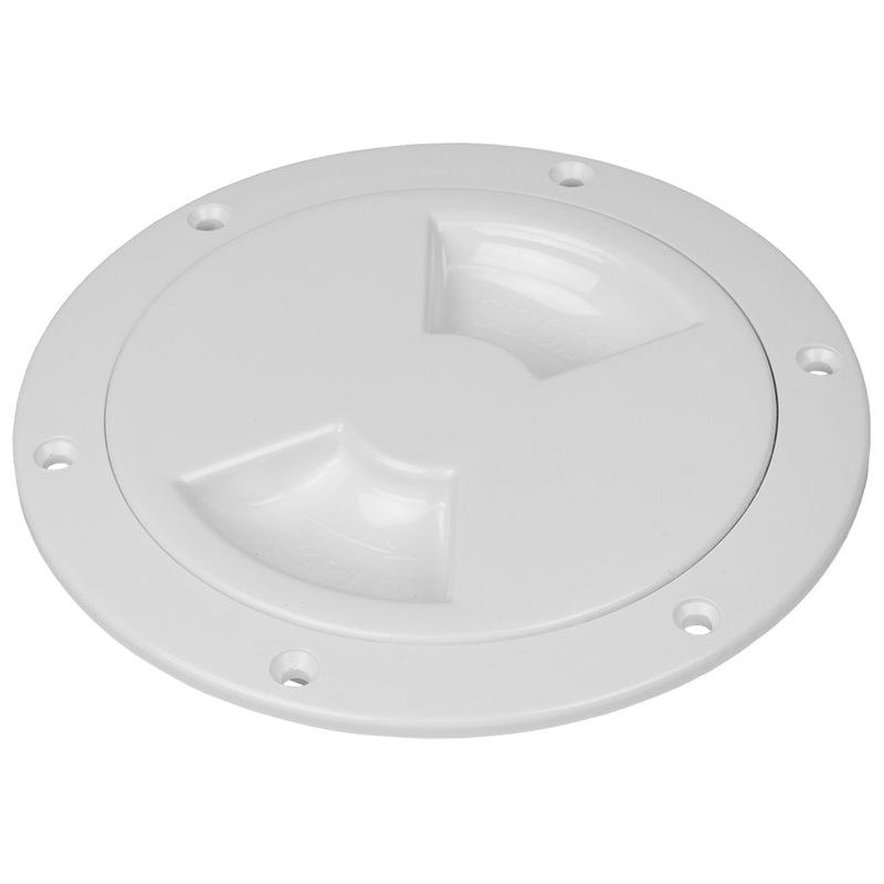 Sea-Dog Smooth Quarter Turn Deck Plate – White – 4 – 336140-1