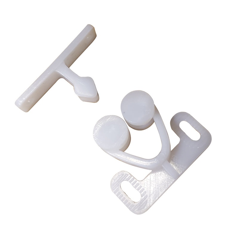 Sea-Dog Twin Roller Door Catch – White – 227141-1