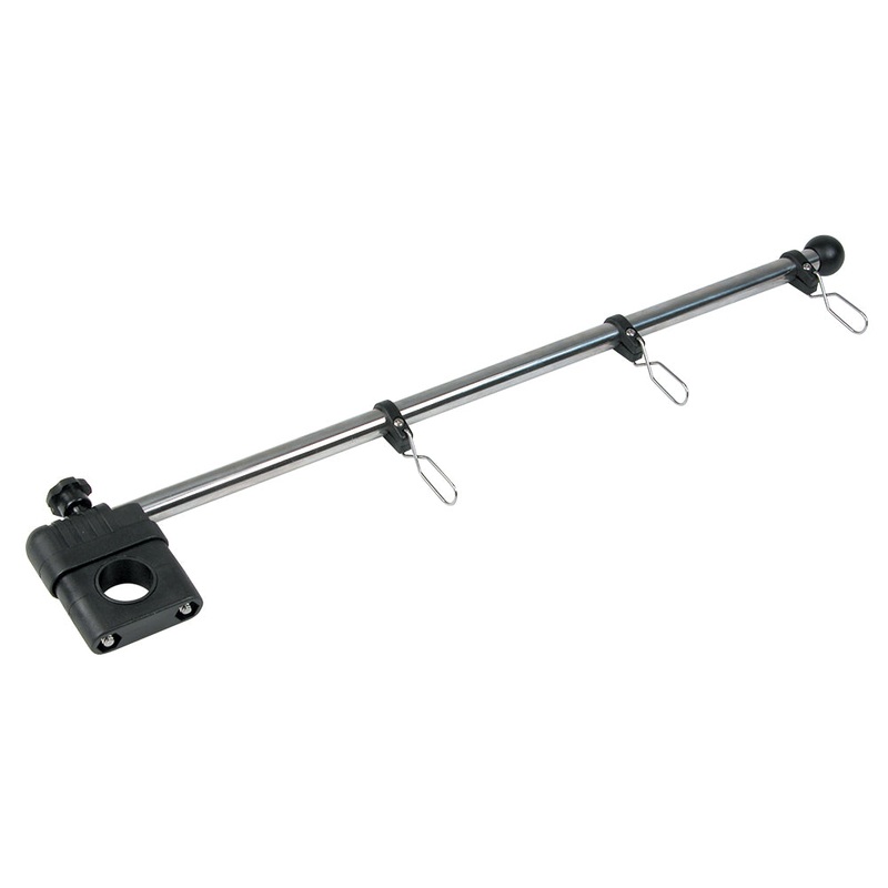 Whitecap 17 Rail Mount Flag Pole – 1/2 Diameter, Stainless Steel Staff Nylon Mount – S-5010