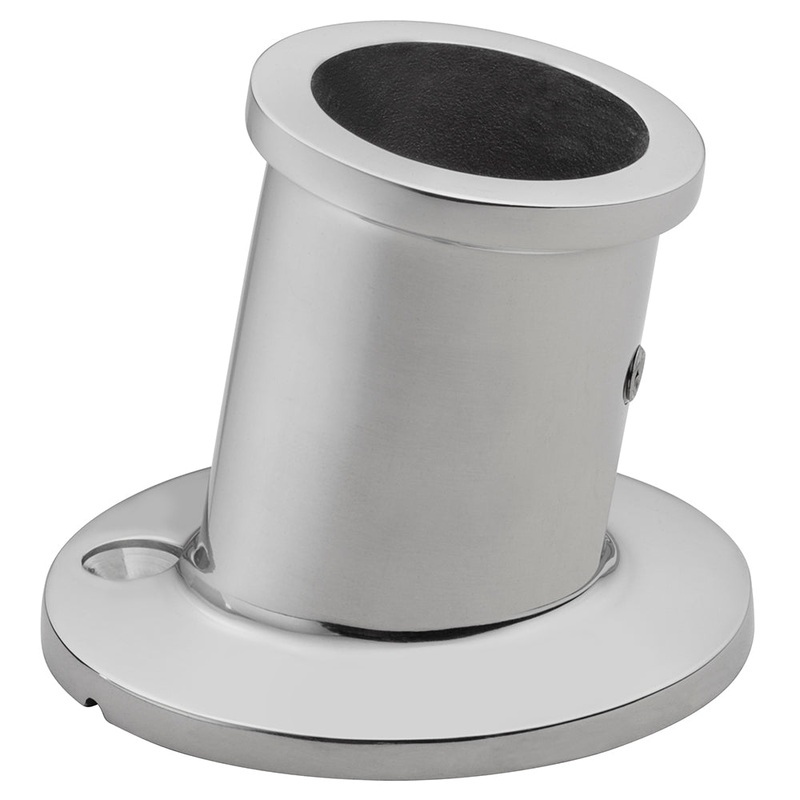 Whitecap Top-Mounted Flag Pole Socket – Stainless Seel – 1-1/4 ID – 6169