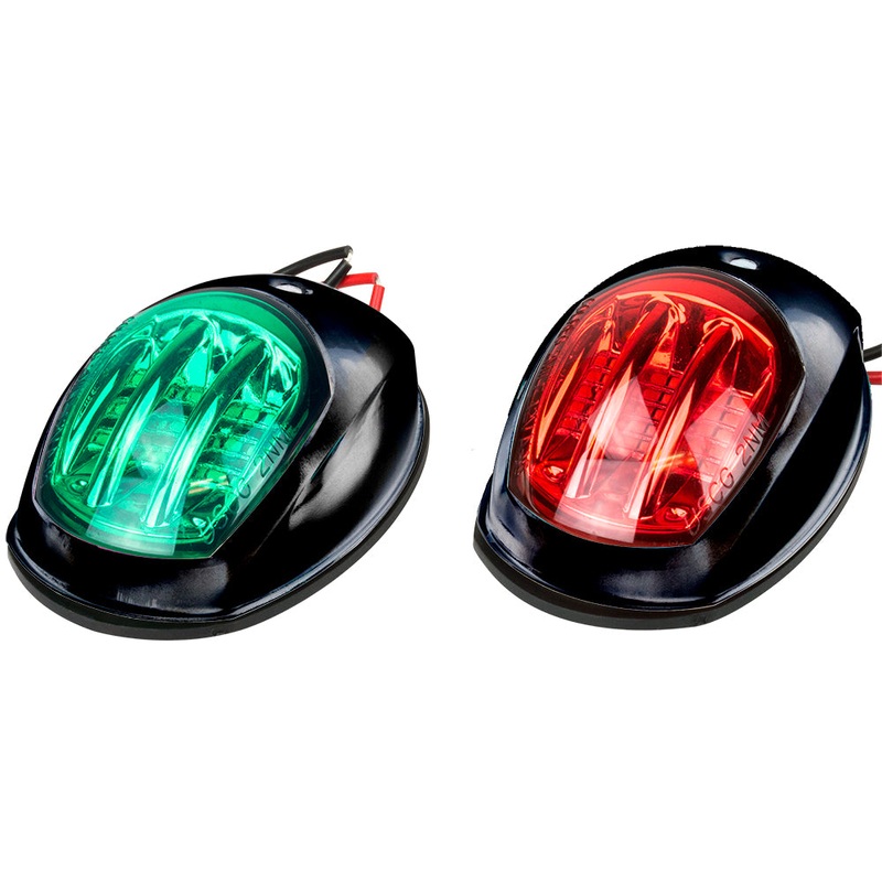 Sea-Dog Black LED Navigation Lights – Port & Starboard – 400073-1