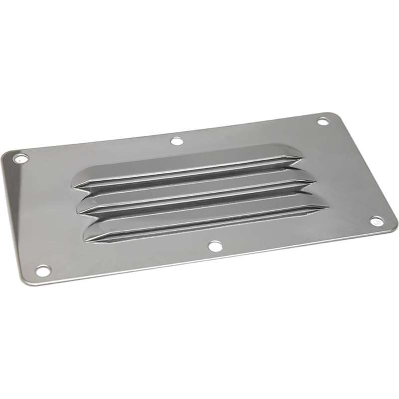 Sea-Dog Stainless Steel Louvered Vent – 5 x 4-5/8 – 331390-1