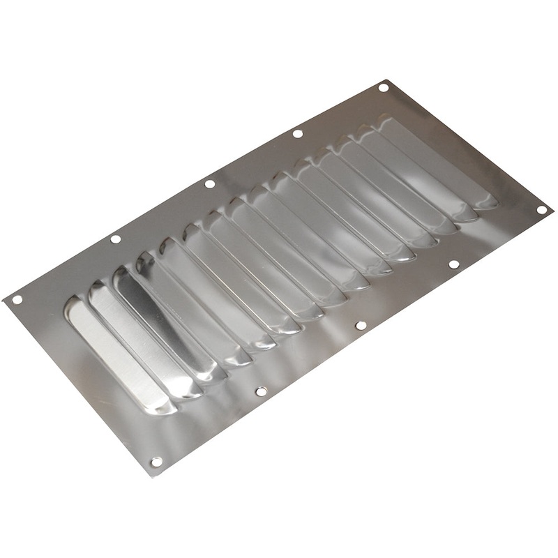 Sea-Dog Stainless Steel Louvered Vent – 5 x 9 – 331410-1