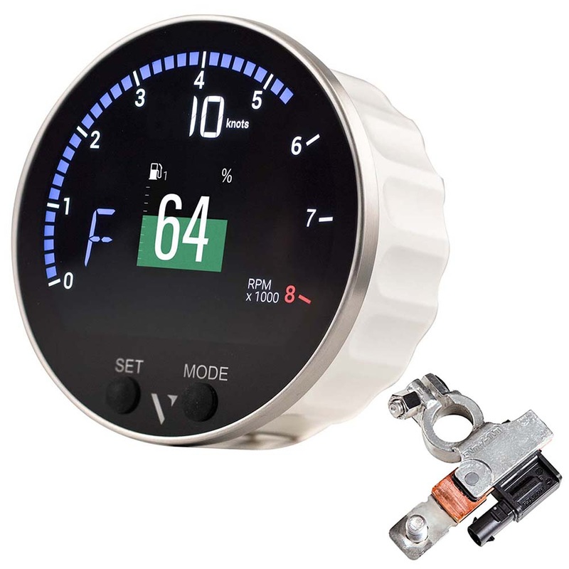 Veratron 85mm (3-3/8) VMH-35S Multifunction Gauge w/Voltage Dependent (0-5V) Sensor Input & Battery Sensor – B00143502