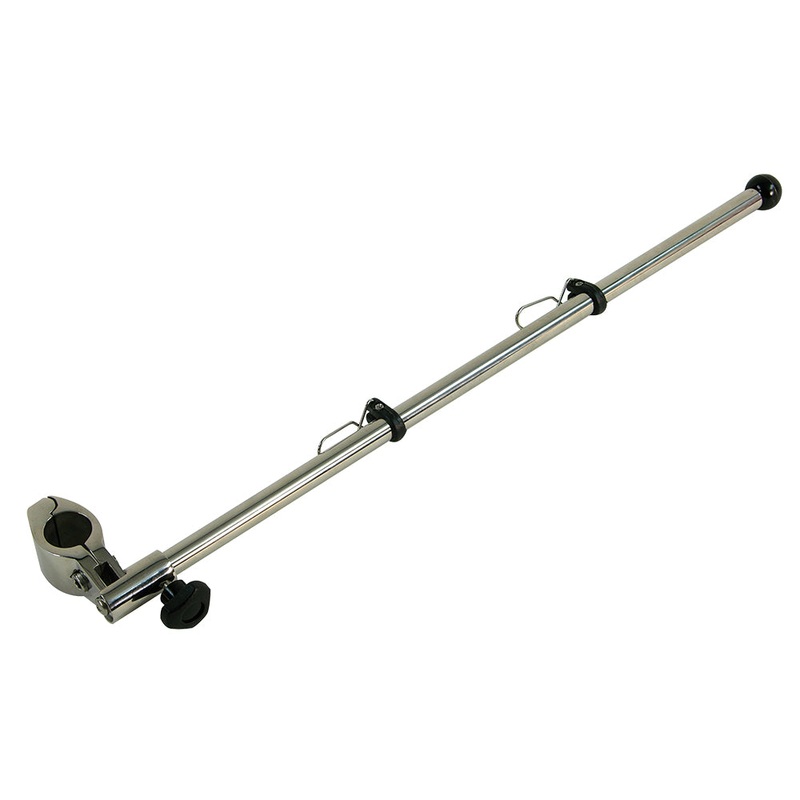Whitecap Clamp-On Flag Pole – 1/2 Diameter Stainless Steel Clamp & Pole – S-5011