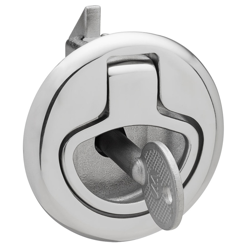 Whitecap Slam Latch Stainless Steel Locking Ring Pull – 6136C