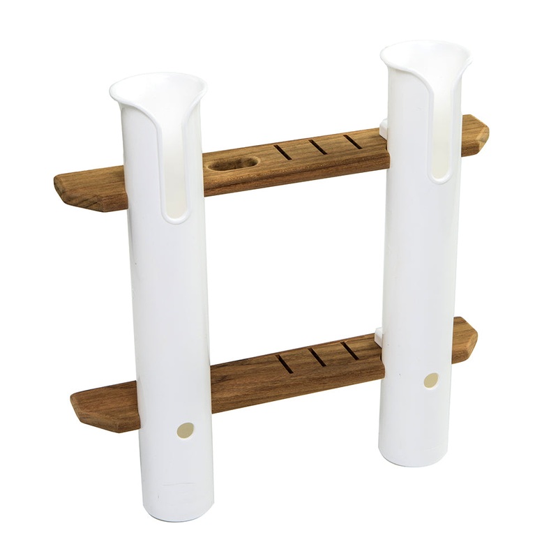 Whitecap Teak 2-Rod Tournament Storage Rack – 63448