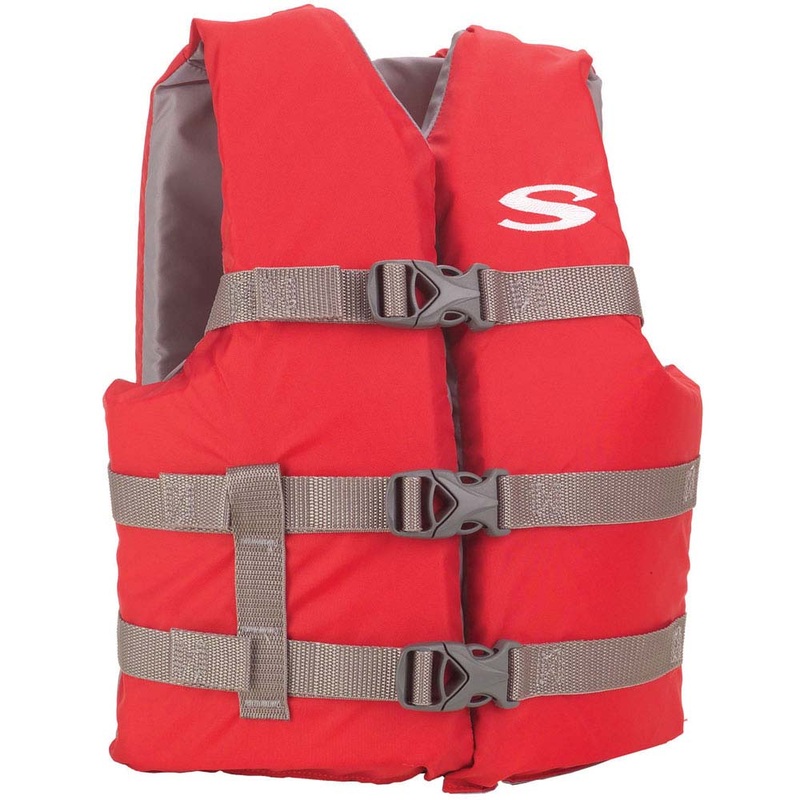 Stearns Youth Classic Vest Life Jacket – 50-90lbs – Red/Grey – 2159436