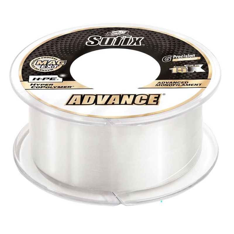 Sufix Advance Monofilament – 14lb – Clear – 330 yds – 604-114