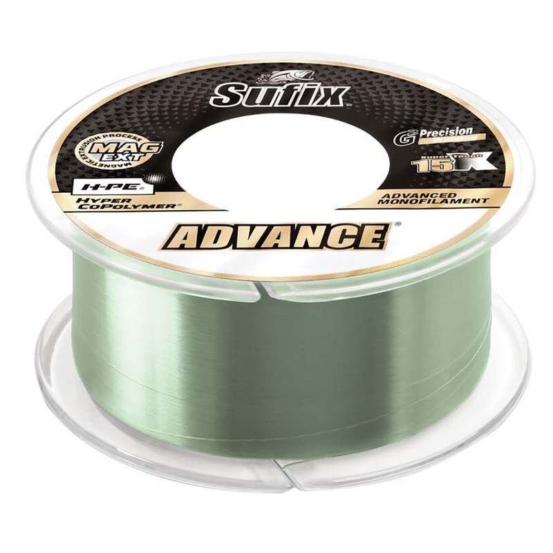 Sufix Advance Monofilament – 17lb – Low-Vis Green – 330 yds – 604-117G