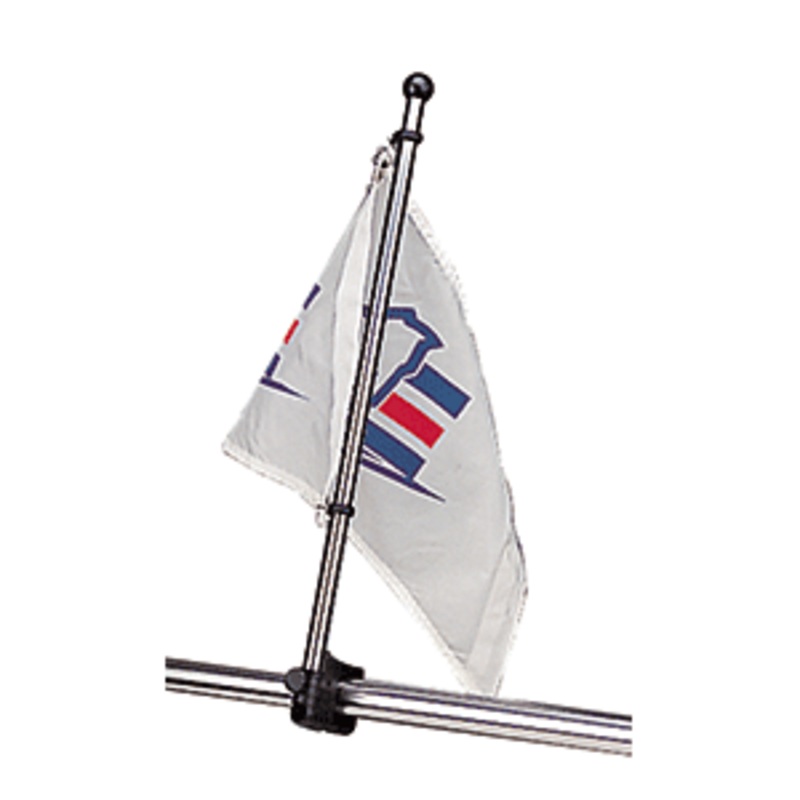 Sea-Dog Stainless Steel Rail Mount Flagpole – 17 – 327122-1
