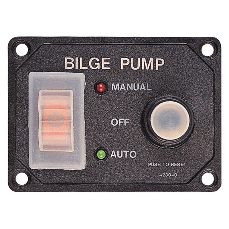 Sea-Dog Splash Guard Bilge Pump Panel w/Circuit – 423046-1
