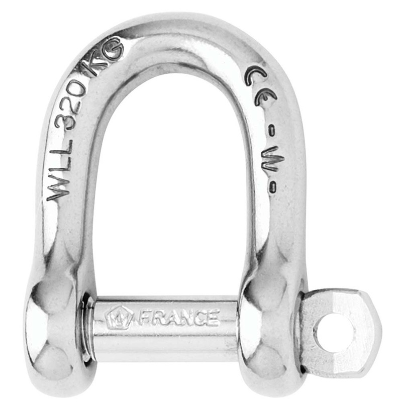 Wichard Self-Locking D Shackle – Diameter 10mm – 13/32 – 1205