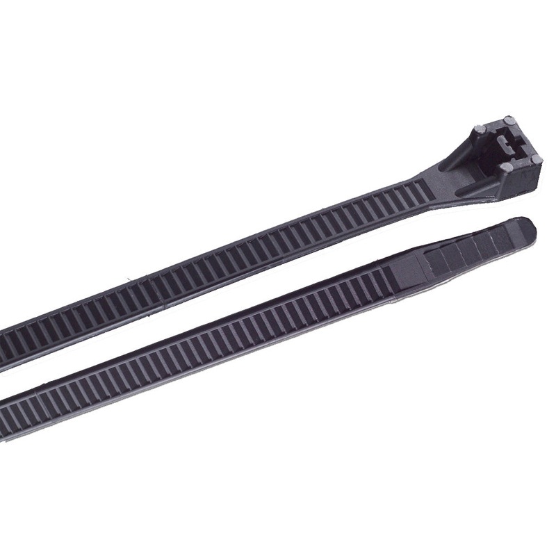 Ancor 8 UV Black Heavy Duty Cable Zip Ties – 100 Pack