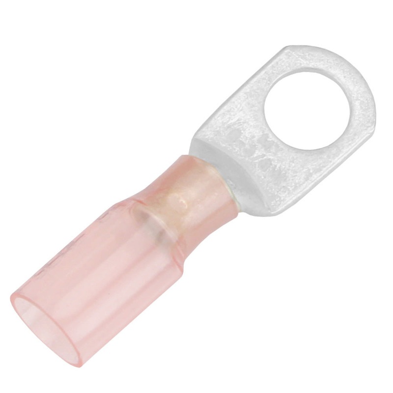 Pacer 8 AWG Heat Shrink Ring Terminal – 3/8 Stud Size – 25 Pack – TE8-38R-25