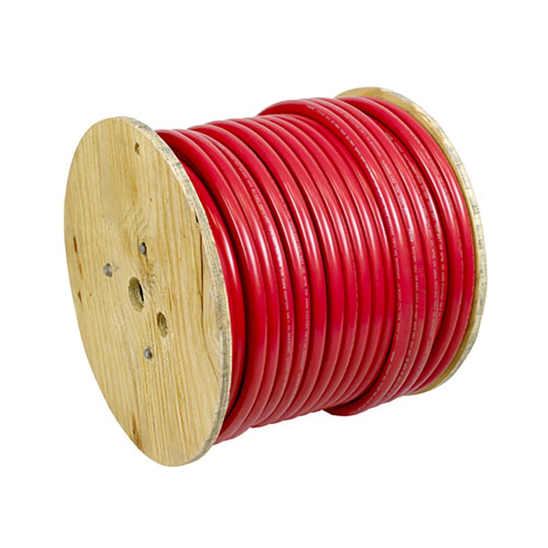 Pacer Red 1/0 AWG Battery Cable – 250′ – WUL1/0RD-250