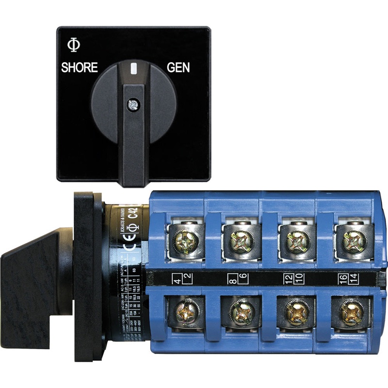 Blue Sea 6337 Switch, AC 120V AC 30A  OFF+2 Position – 6337