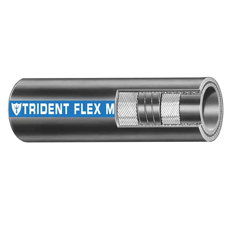 Trident Marine 1-1/2 Flex Marine Wet Exhaust & Water Hose – Black – Sold by the Foot – 250-1126-FT