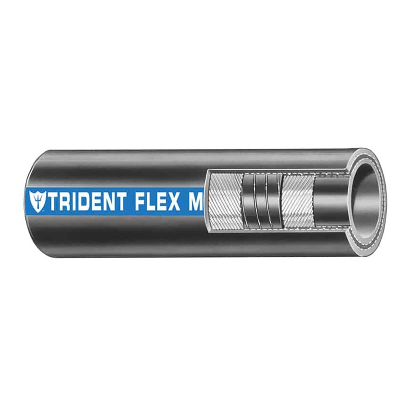 Trident Marine 1 Flex Marine Wet Exhaust & Water Hose – Black – Sold by the Foot – 100-1006-FT