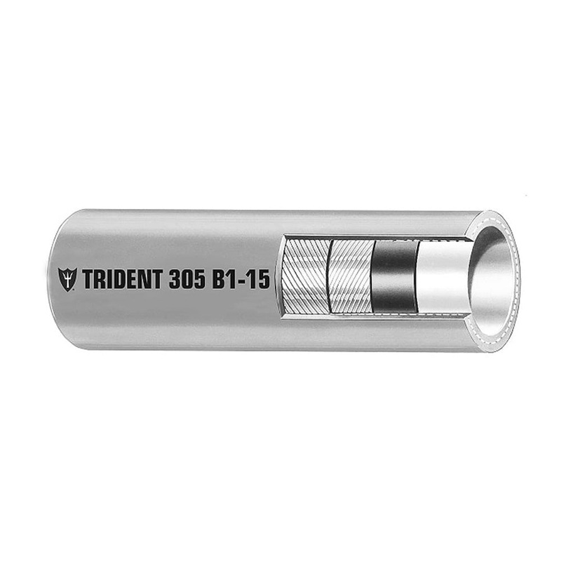 Trident Marine 5/16 Barrier Lined B1-15 EPA Compliant Outboard Fuel Line Hose – Gray – Sold by the Foot – 305-0566-FT