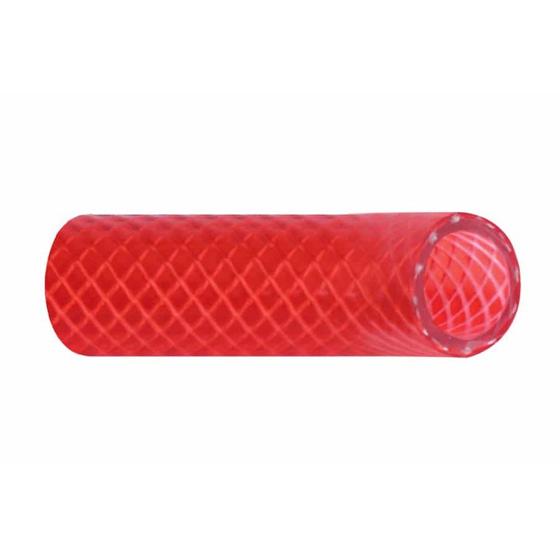 Trident Marine 5/8 Reinforced PVC (FDA) Hot Water Feed Line Hose – Drinking Water Safe – Translucent Red – Sold by the Foot – 166-0586-FT