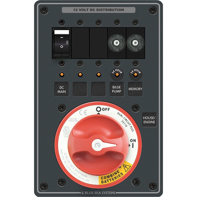 Blue Sea 8690 e-Series Dual Circuit Plus PN 5511e – 8690