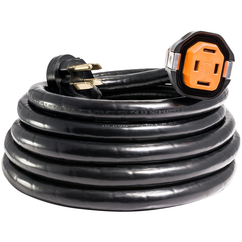 SmartPlug 50 Amp RV 30′ Dual Configuration Cordset – Black (SPS X Park Power) – R50304