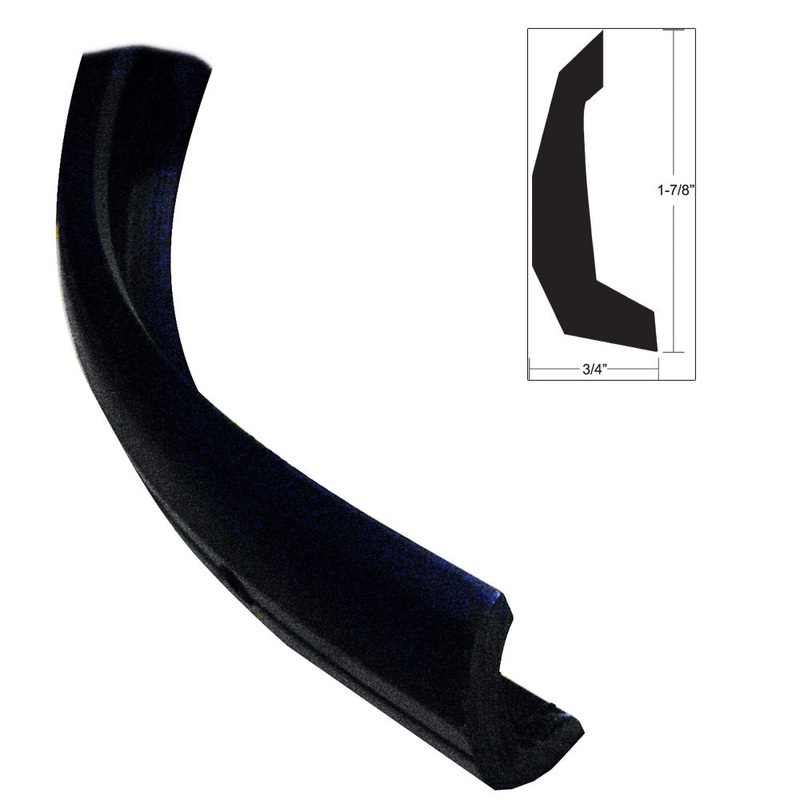 TACO Semi-Rigid Rub Rail Kit – Black w/No Insert – 30′ – V11-4135BKA30-3