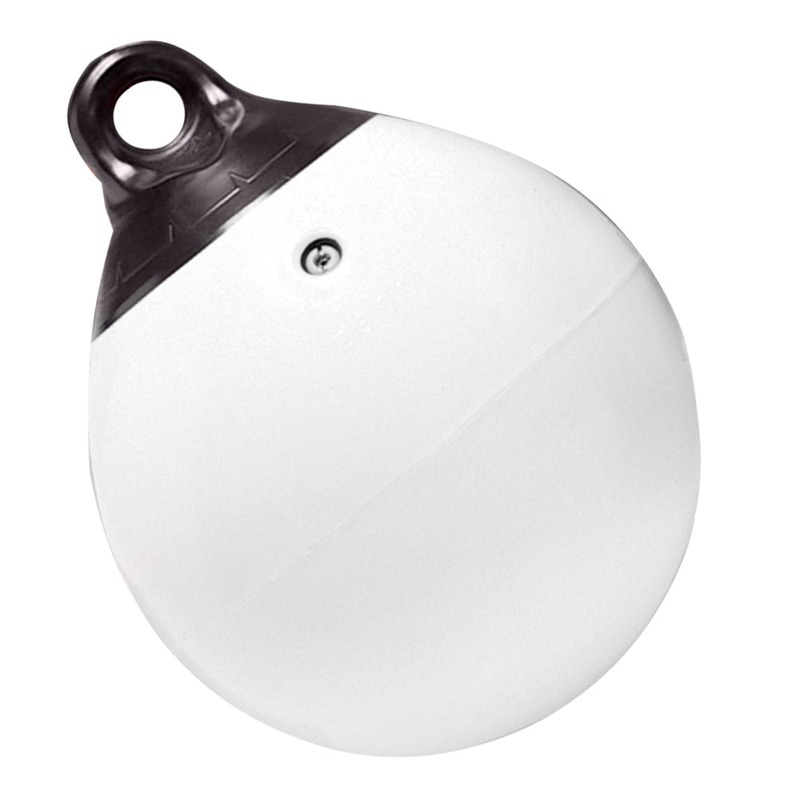 Taylor Made 12 Tuff End Inflatable Vinyl Buoy – White – 1143