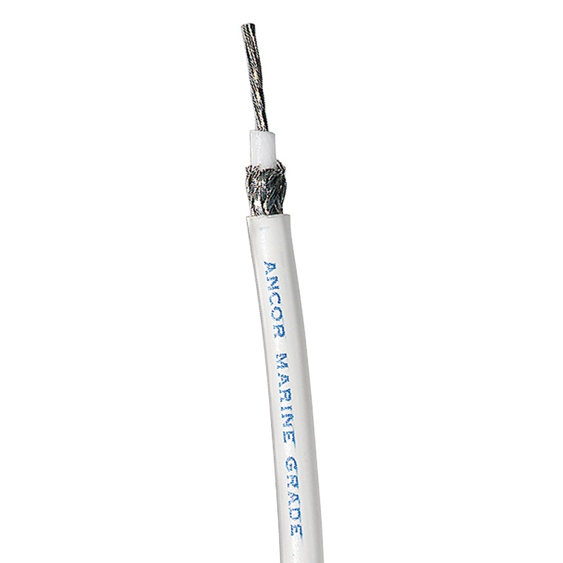 Ancor RG 8X White Tinned Coaxial Cable – 250′ – 151525