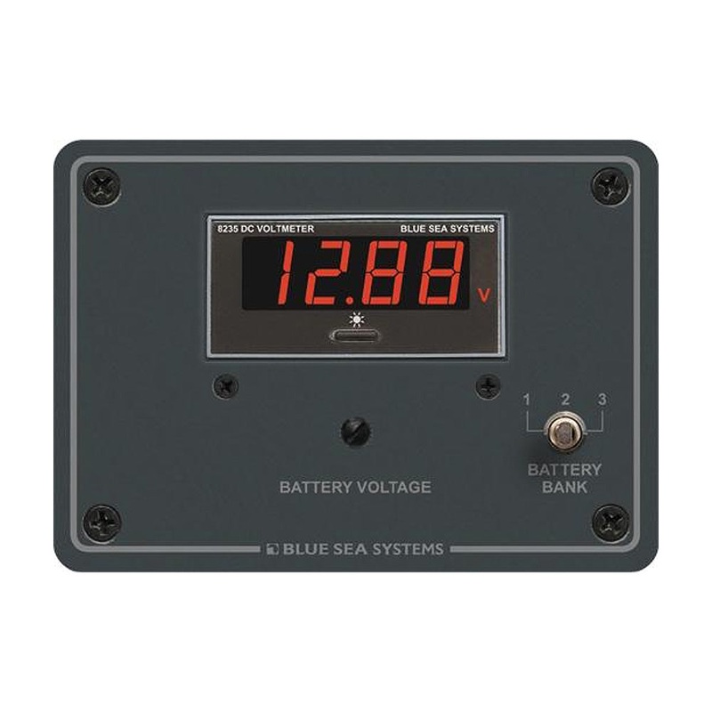 Blue Sea 8051 DC Digital Voltmeter Panel – 8051